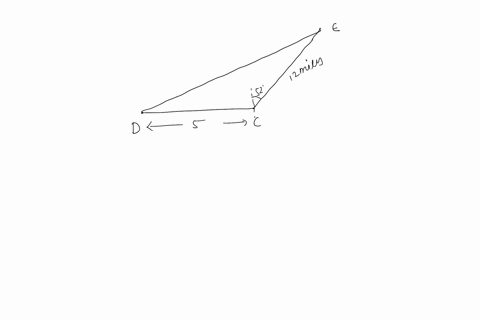 town-c-is-5-miles-due-east-of-town-d-town-e-is-12-miles-from-town-c-at-a-bearing-from-mathcalc-of-ma