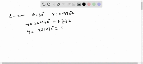 a-moving-rod-is-observed-to-have-a-length-of-ell200-mathrmm-and-to-be-oriented-at-an-angle-of-theta3