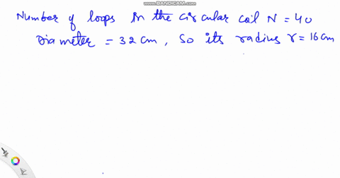 a-flat-circular-coil-with-40-loops-of-wire-has-a-diameter-of-32-mathrmcm-what-current-must-flow-in-i