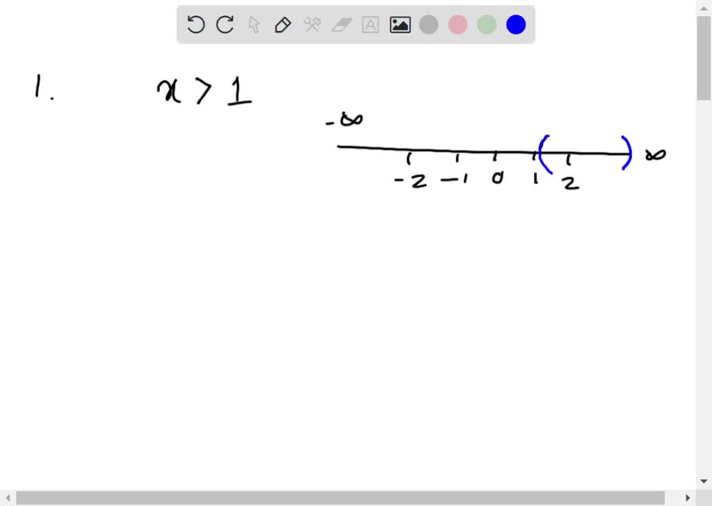 SOLVED:1–8, Express the given inequality in interval notation and ...