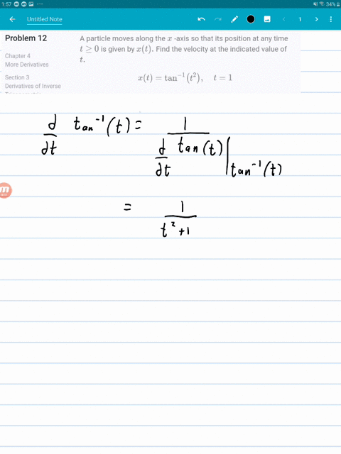 a-particle-moves-along-the-x-axis-so-that-its-position-at-any-time-t-geq-0-is-given-by-xt-find-the-4