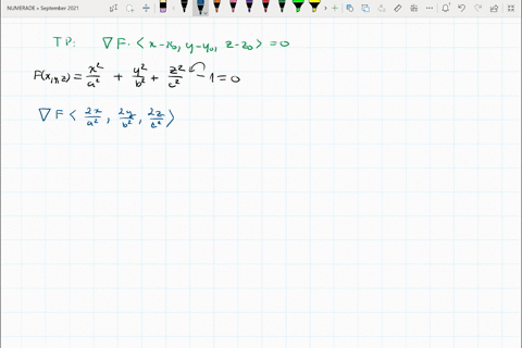show-that-the-tangent-plane-to-the-quadric-surface-at-the-point-leftx_0-y_0-z_0right-can-be-written-