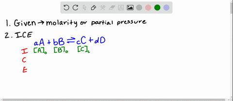 outline-the-steps-for-calculating-the-concentrations-of-reacting-species-in-an-equilibrium-reaction