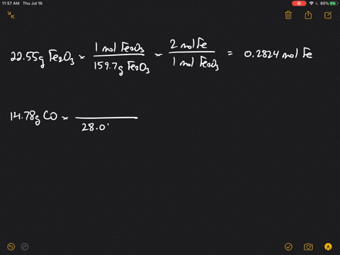 ironiii-oxide-reacts-with-carbon-monoxide-according-to-the-equation-mathrmfe_2-mathrmo_3s3-mathrmcog