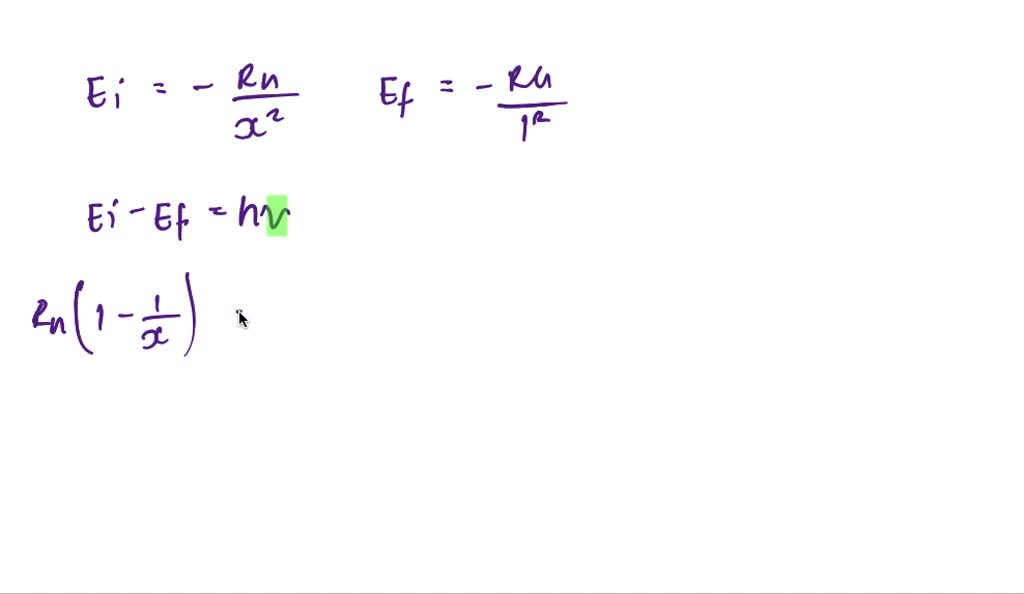 A Line Of The Lyman Series Of The Hydrogen Atom Spectrum Has The Wavelength 950 ×10 8 M It 8732