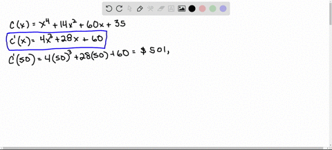 if-the-cost-of-manufacturing-x-items-is-cxx414-x260-x35-find-the-marginal-cost-function-and-compare-