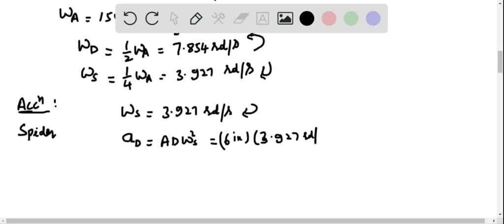 SOLVED In The Planetary Gear System Shown The Radius Of Gears A B C 
