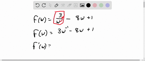 differentiate-each-function-fwfrac3w-8-w1
