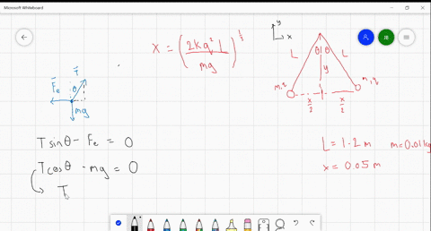hang-from-thread-two-tiny-conducting-balls-of-identical-mass-m-and-identical-charge-q-hang-from-nonc