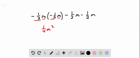 simplify-frac12-mleft-frac12-mright-frac12-m-frac12-m