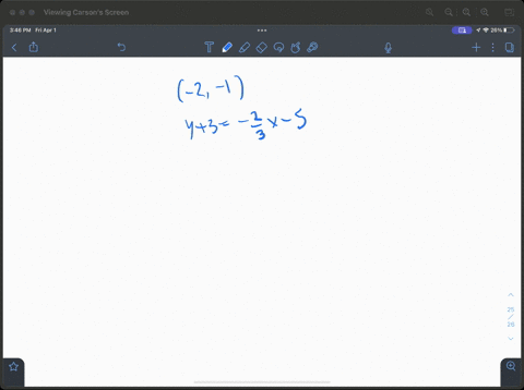 41-write-the-equation-for-the-line-through-2-1-that-is-perpendicular-to-the-line-y3-frac23x-5