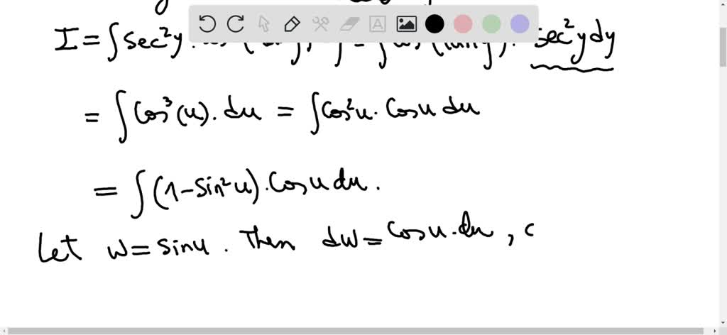 SOLVED:Evaluate the integral. ∫sec^2 y cos^3(tany) d y