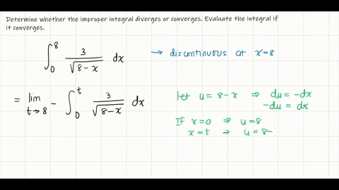 determine-whether-the-improper-integral-diverges-or-converges-evaluate-the-integral-if-it-converg-26