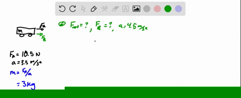 the-spring-scale-in-fig-3-51-reads-105-mathrmn-the-cart-moves-toward-the-right-with-an-acceleration-