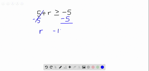 solve-the-inequality-then-graph-the-solution-5r-geq-5