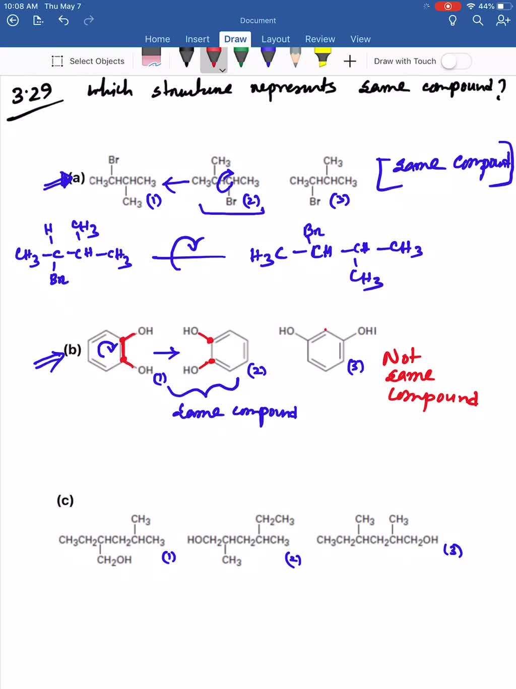 SOLVEDIn each of the following sets, which structures represent the