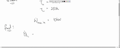 a-completely-reversible-refrigerator-is-driven-by-a-10-kw-compressor-and-operates-with-thermal-energ