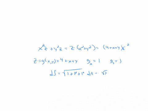 evaluate-the-surface-integral-iint_sleftx2-zy2-zright-d-s-where-s-is-the-part-of-the-plane-z4xy-that