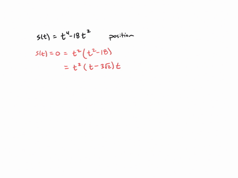 a-particle-moving-along-a-line-has-position-stt4-18-t2-mathrmm-at-time-t-seconds-at-which-times-does