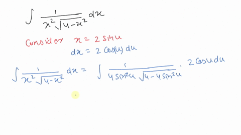 solve-each-of-the-integrals-some-integrals-require-trigonometric-substitution-and-some-do-not-wri-26