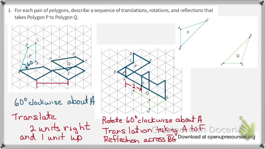 ⏩SOLVED:For Each Pair Of Polygons, Describe A Sequence Of… | Numerade