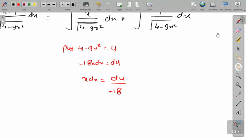 evaluate-each-integral-int-fracx1sqrt4-9-x2-d-x