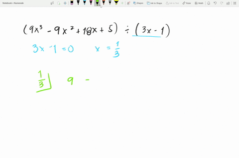 use-synthetic-division-to-find-the-quotient-left9-x3-9-x218-x5right-div3-x-1