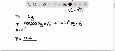a-10-g-particle-has-momentum-400000-kg-ms-what-is-the-particles-speed