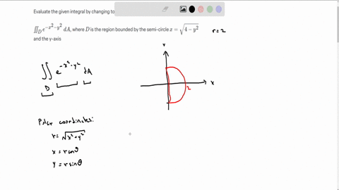 evaluate-the-given-integral-by-changing-to-polar-coordinates-iint_d-e-x2-y2-da-where-d-is-the-region