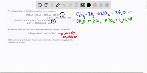 the-enthalpy-changes-of-the-following-reactions-can-be-measured-beginaligned-mathrmc_2-mathrmh_4ma-3