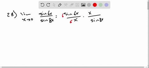 find-the-limits-lim-_x-rightarrow-0-fracsin-6-xsin-8-x