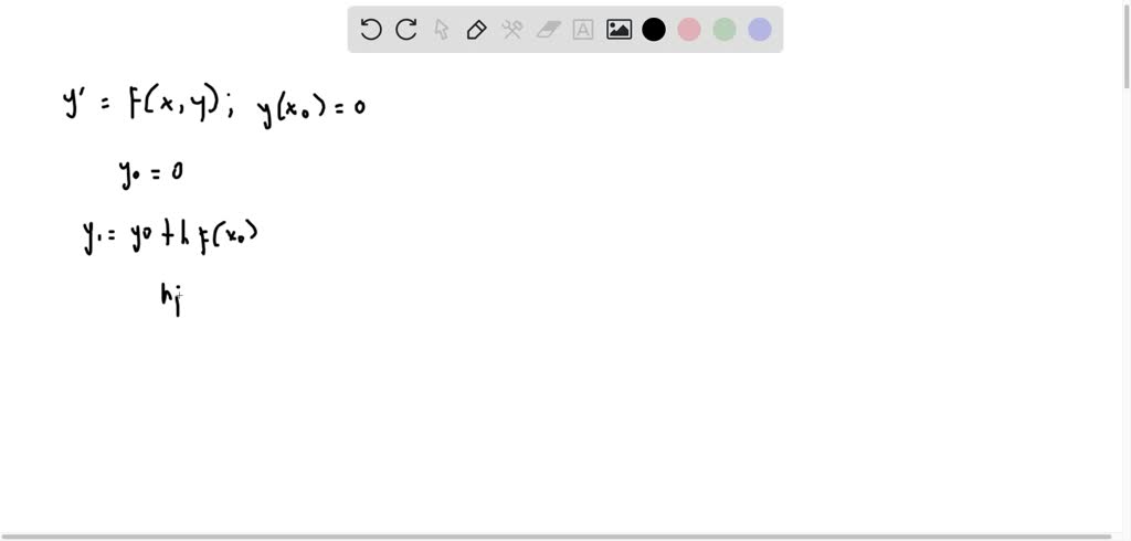 SOLVED:Backward Euler method for solving the differential equation d y ...