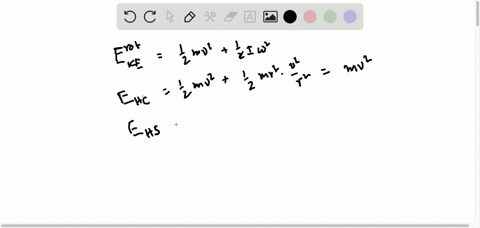 a-hollow-cylinder-that-is-rolling-without-slipping-is-given-a-velocity-of-50-mathrmm-mathrms-and-rol