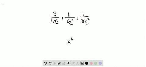 find-the-least-common-denominator-frac34-x-frac16-x2-frac18-x2