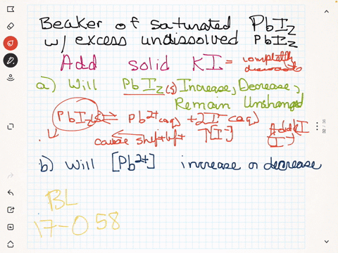 consider-a-beaker-containing-a-saturated-solution-of-mathrmpbl_2-in-equilibrium-with-undissolved-mat