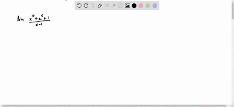 evaluate-the-following-limits-lim-_x-rightarrow-1-fracx10x51x-1