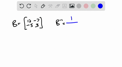 find-the-inverse-of-the-given-matrix-using-their-determinants-and-adjoints-bleftbeginarrayrr-12-7-5-