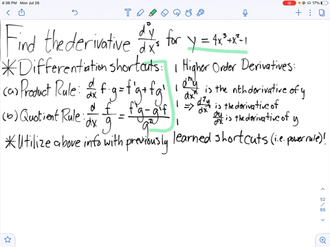 find-the-indicated-derivative-f5x-if-fx4-x3x2-1