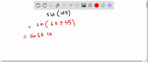 text-find-the-exact-value-sin-105circ
