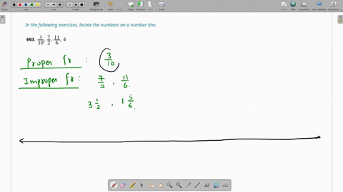 locate-the-numbers-on-a-number-line-frac310-frac72-frac116-4