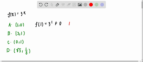 which-point-lies-on-the-graph-of-fx3x-a-10-b-31-c-01-d-leftsqrt3-frac13right