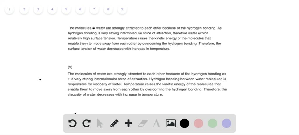 The surface tension and viscosity of water at several different ...