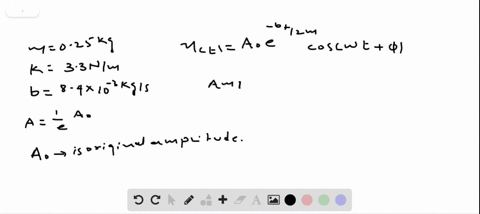 a-250-mathrmg-mass-is-mounted-on-a-spring-of-constant-k33-mathrmn-mathrmm-the-damping-constant-for-t