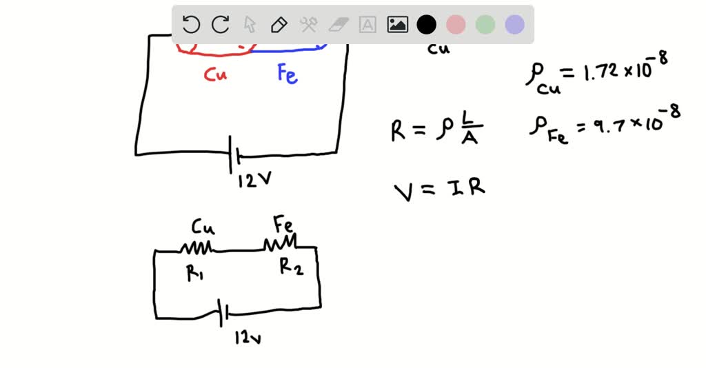 SOLVED:Two cylindrical rods, one copper and the other iron, are ...