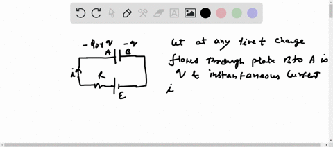 figure-1454-shows-a-r-c-circuit-with-a-parallel-plate-capacitor-before-switching-on-the-circuit-pl-2