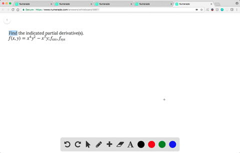 Solved Find The Indicated Partial Derivative S