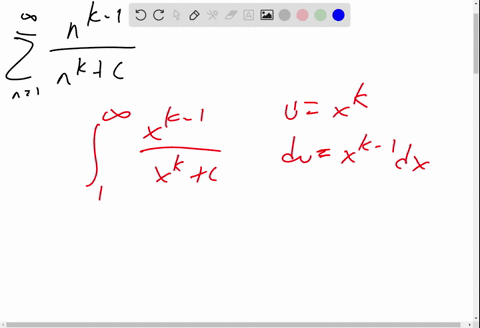 use-the-integral-test-to-determine-the-convergence-or-divergence-of-the-series-where-k-is-a-positive