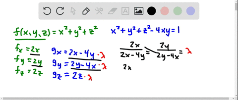 use-lagrange-multipliers-to-find-the-maximum-and-minimum-values-of-f-when-they-exist-subject-to-t-15