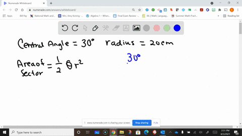 a-sector-of-a-circle-has-a-central-angle-of-30circ-find-the-area-of-the-sector-if-the-radius-of-th-2