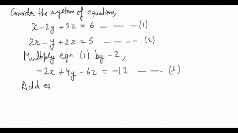 if-the-equations-are-dependent-write-the-solution-set-in-terms-of-the-variable-z-hint-in-exercise-12